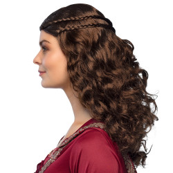 Hnedá historická parochňa pre ženy